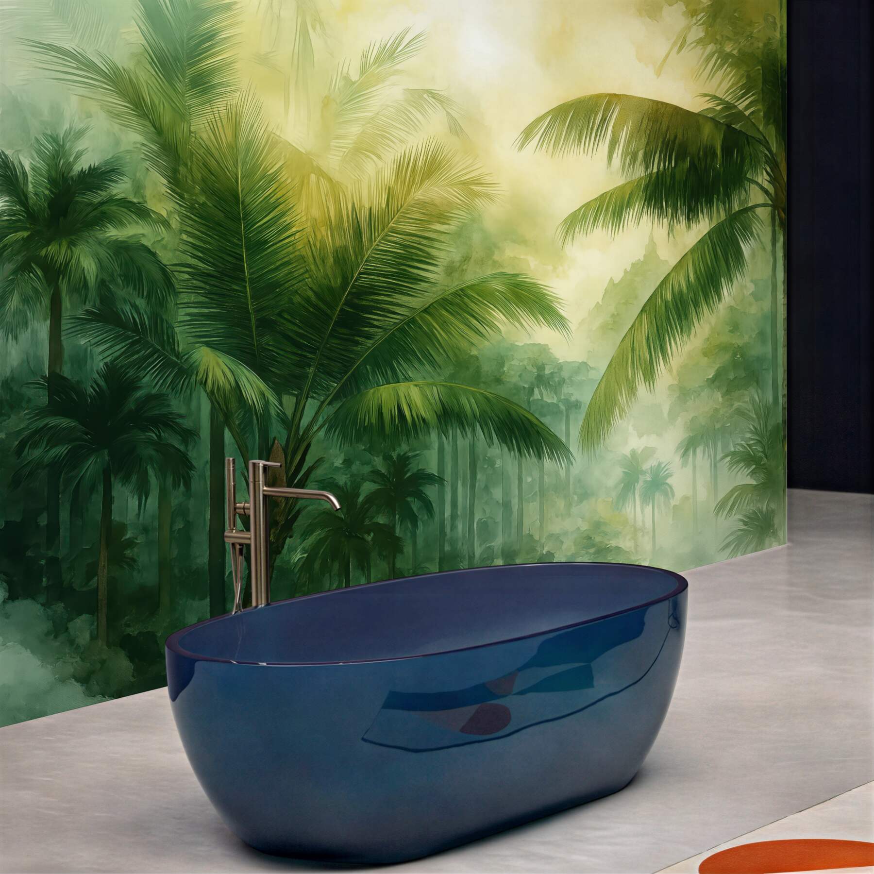 Fototapeta mglista dżungla o świcie