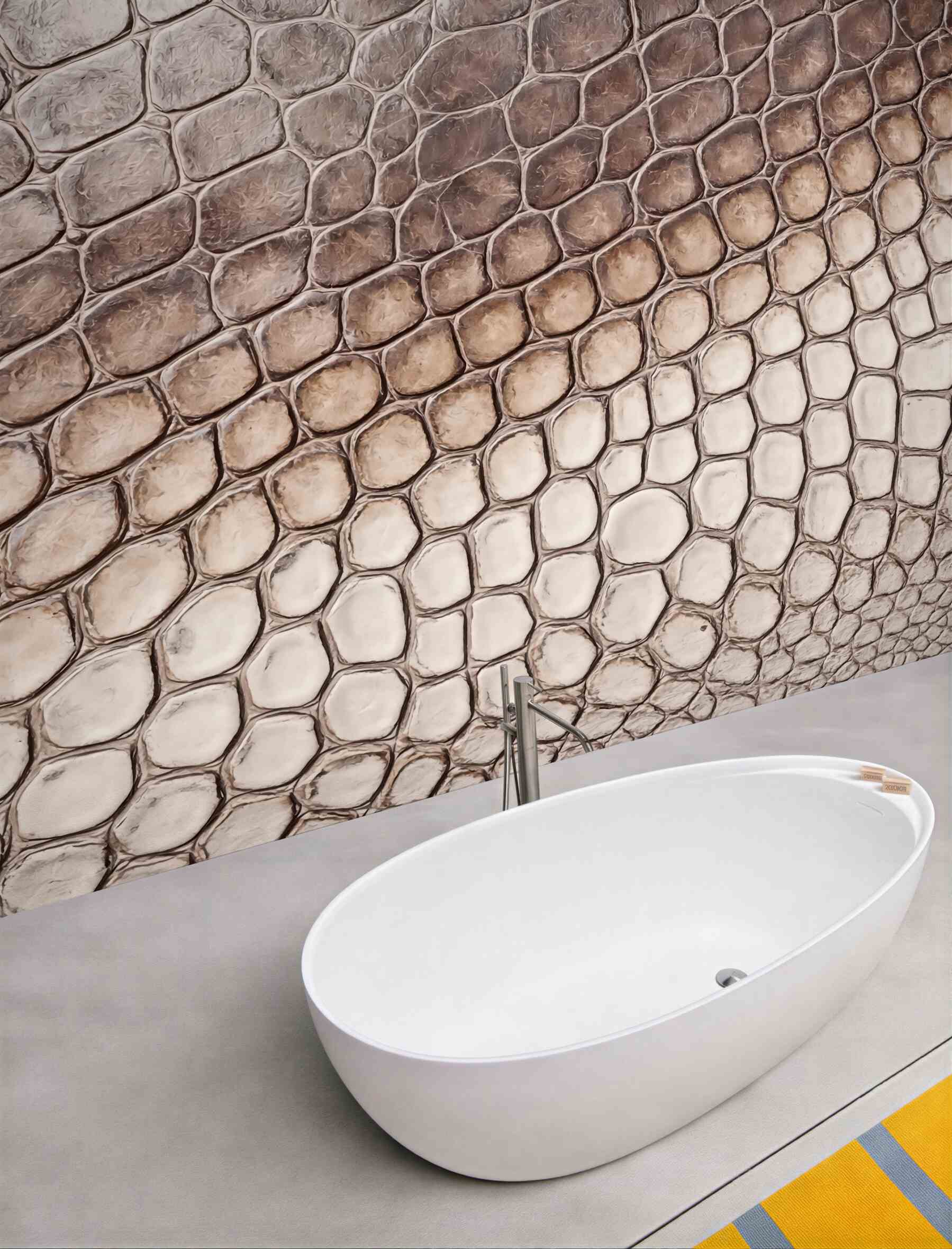 Fototapeta beżowa skóra krokodyla w gradiencie