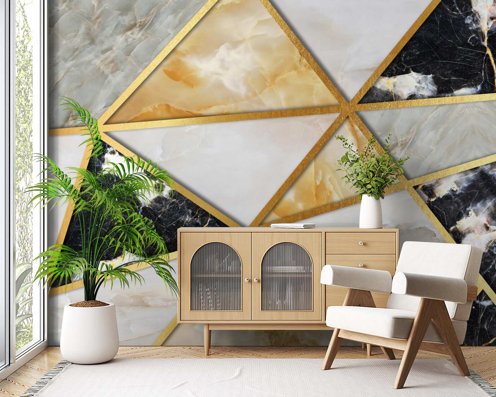 Fototapeta marmurowe tło z geometrycznym wzorem