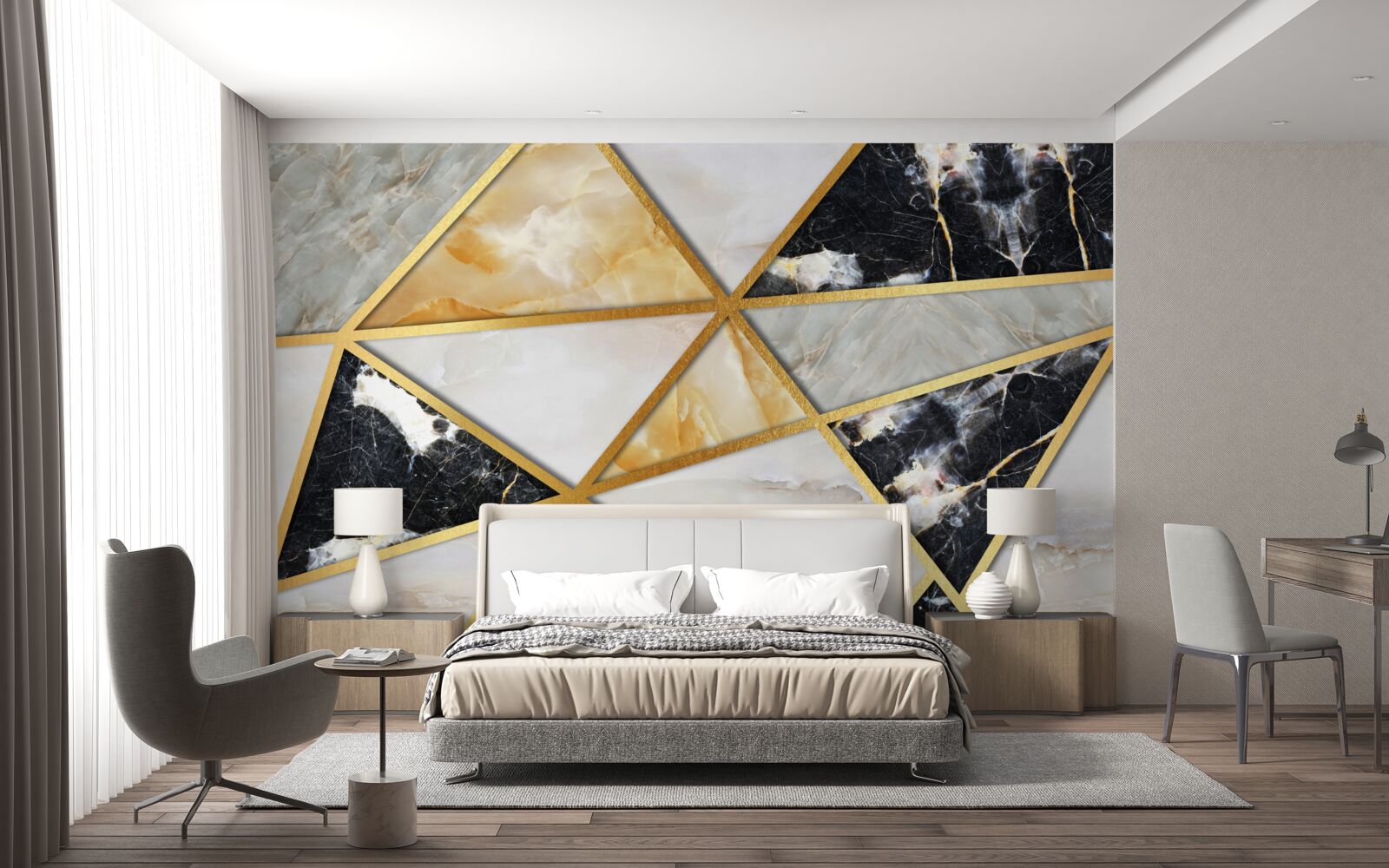 Fototapeta marmurowe tło z geometrycznym wzorem