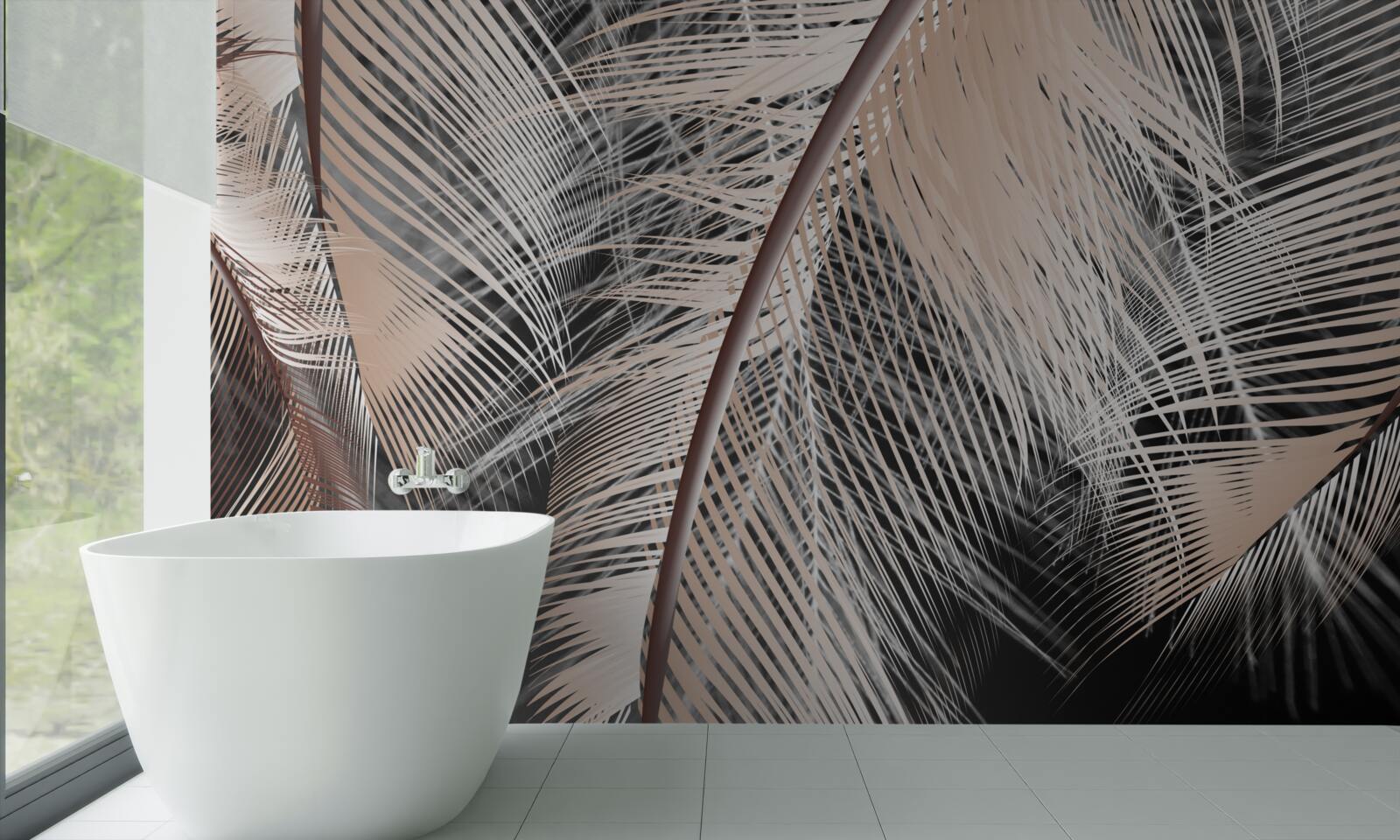 Fototapeta szczegółowy obraz piór