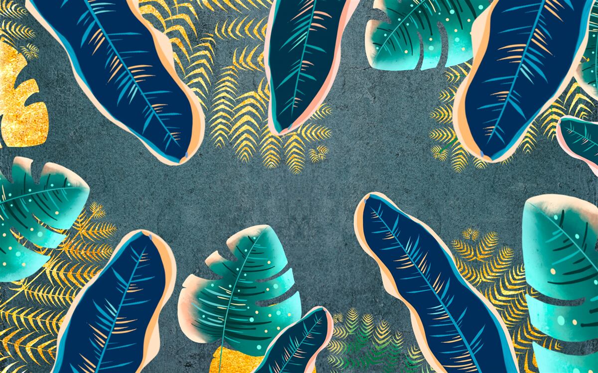 Fototapeta niekonwencjonalnie narysowane ciemne pióra