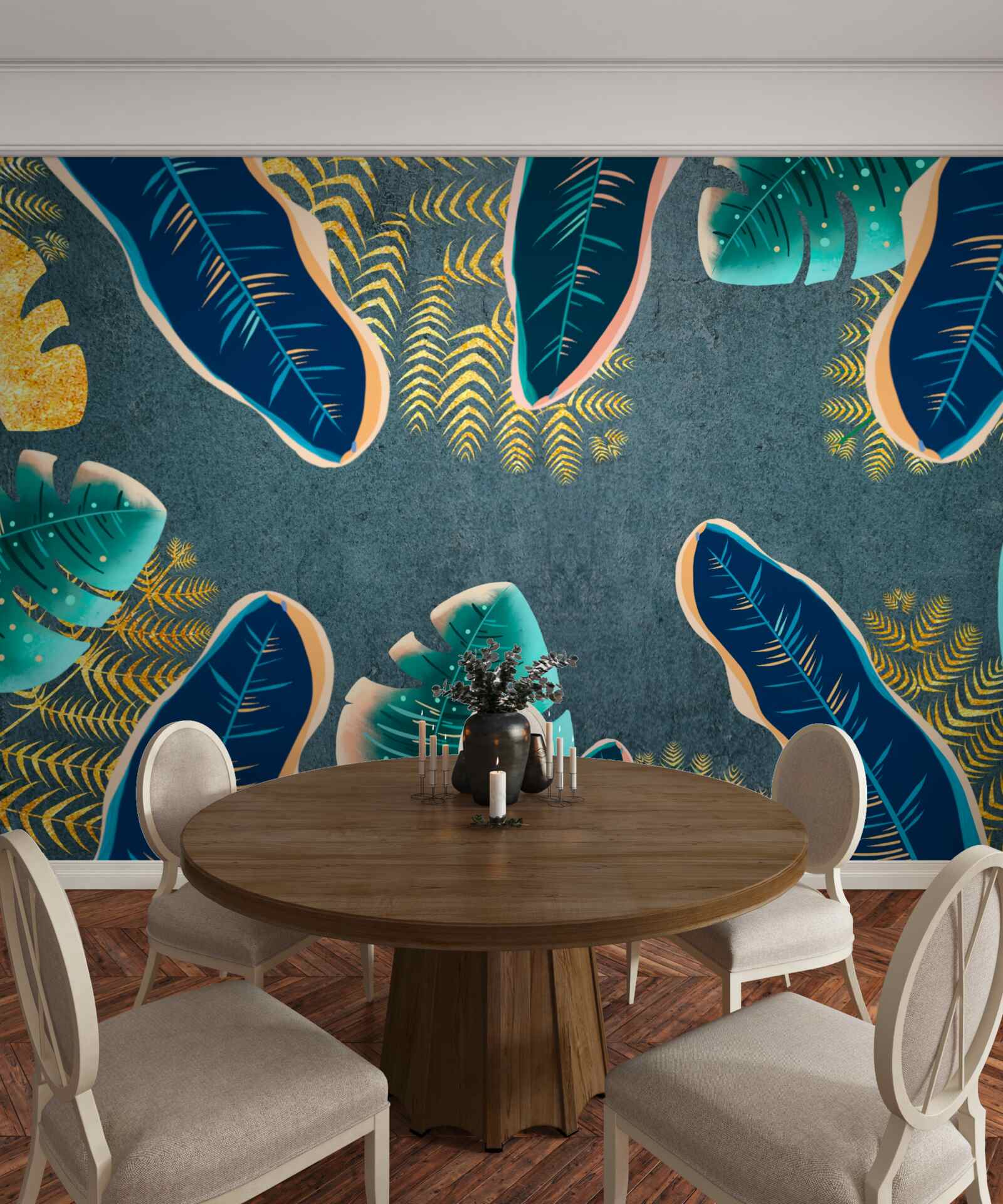 Fototapeta niekonwencjonalnie narysowane ciemne pióra