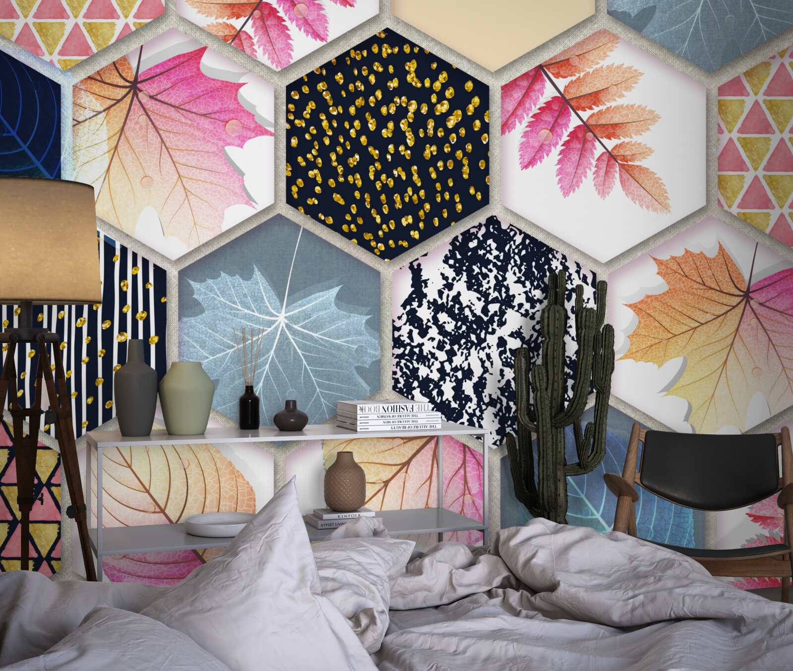 Fototapeta mozaika jesiennych liści