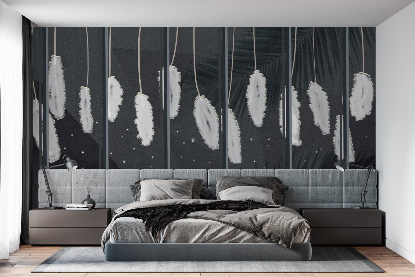 Fototapeta fuzz za wieczorną szybą