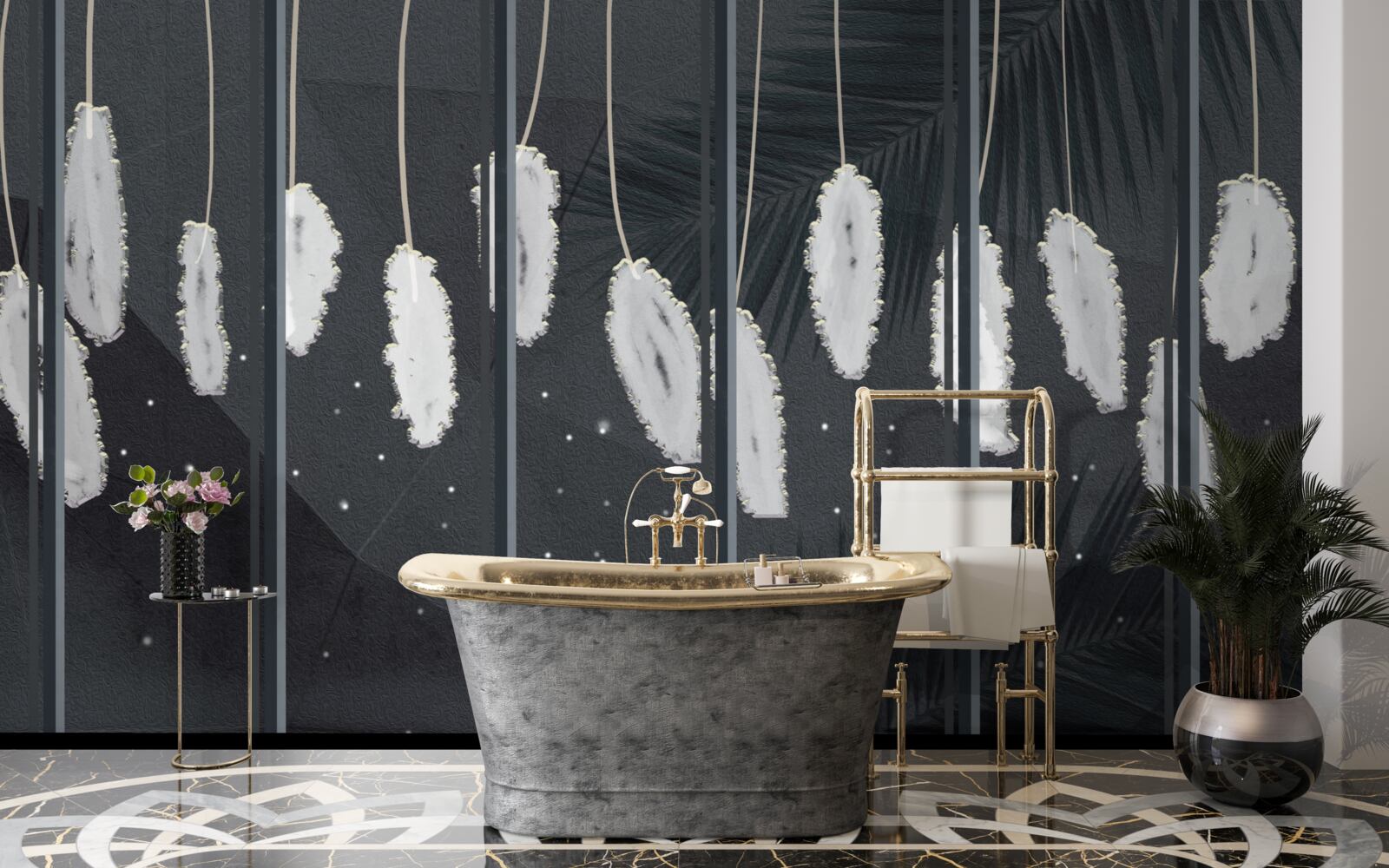 Fototapeta fuzz za wieczorną szybą