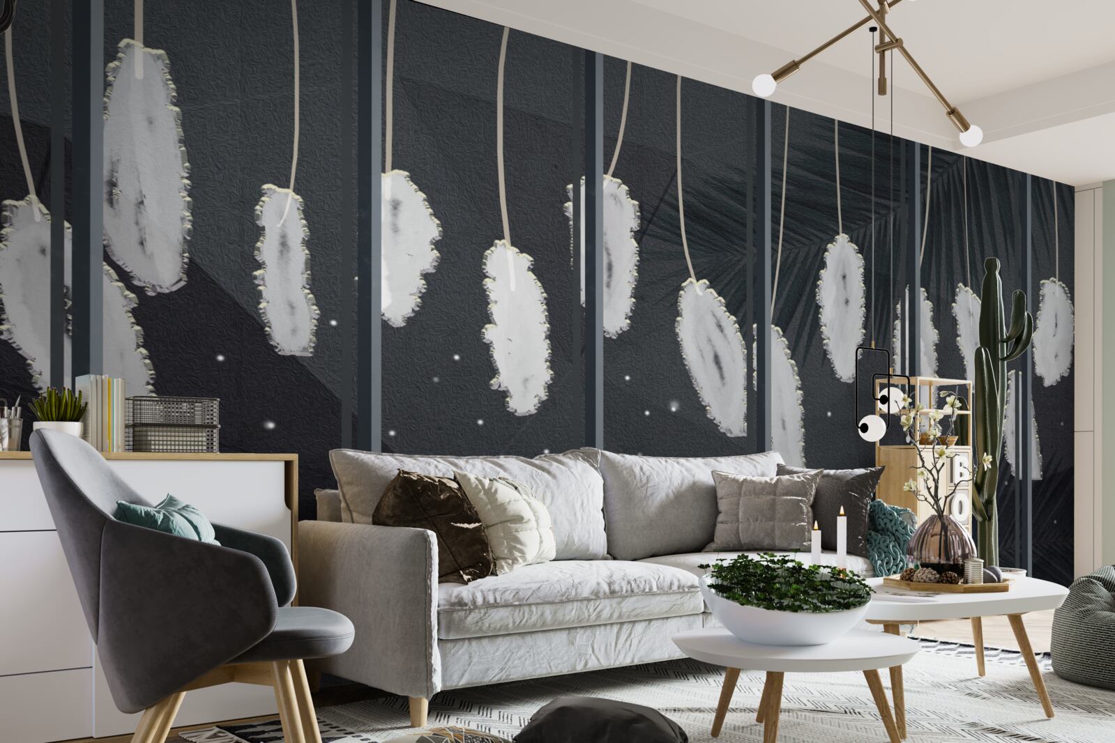 Fototapeta fuzz za wieczorną szybą