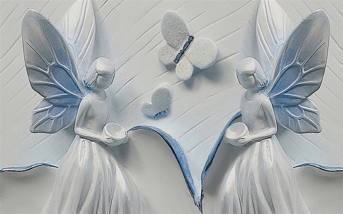 Fototapeta kobiety ze skrzydłami motyla