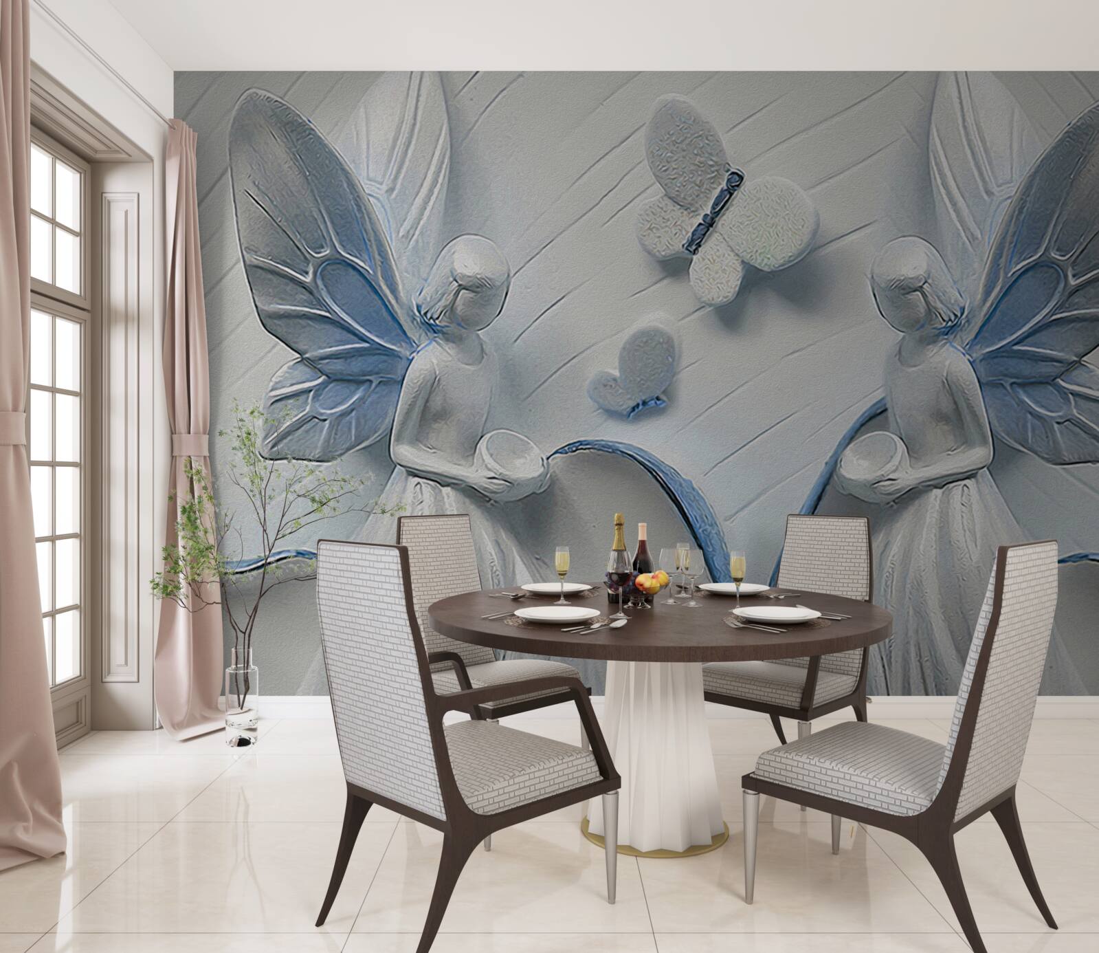 Fototapeta kobiety ze skrzydłami motyla