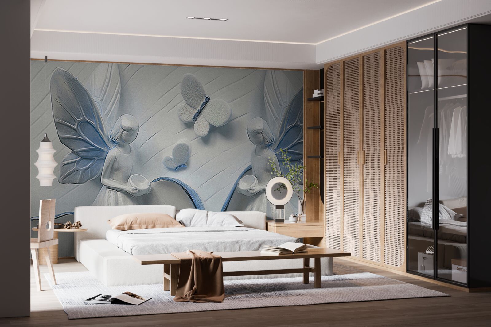 Fototapeta kobiety ze skrzydłami motyla