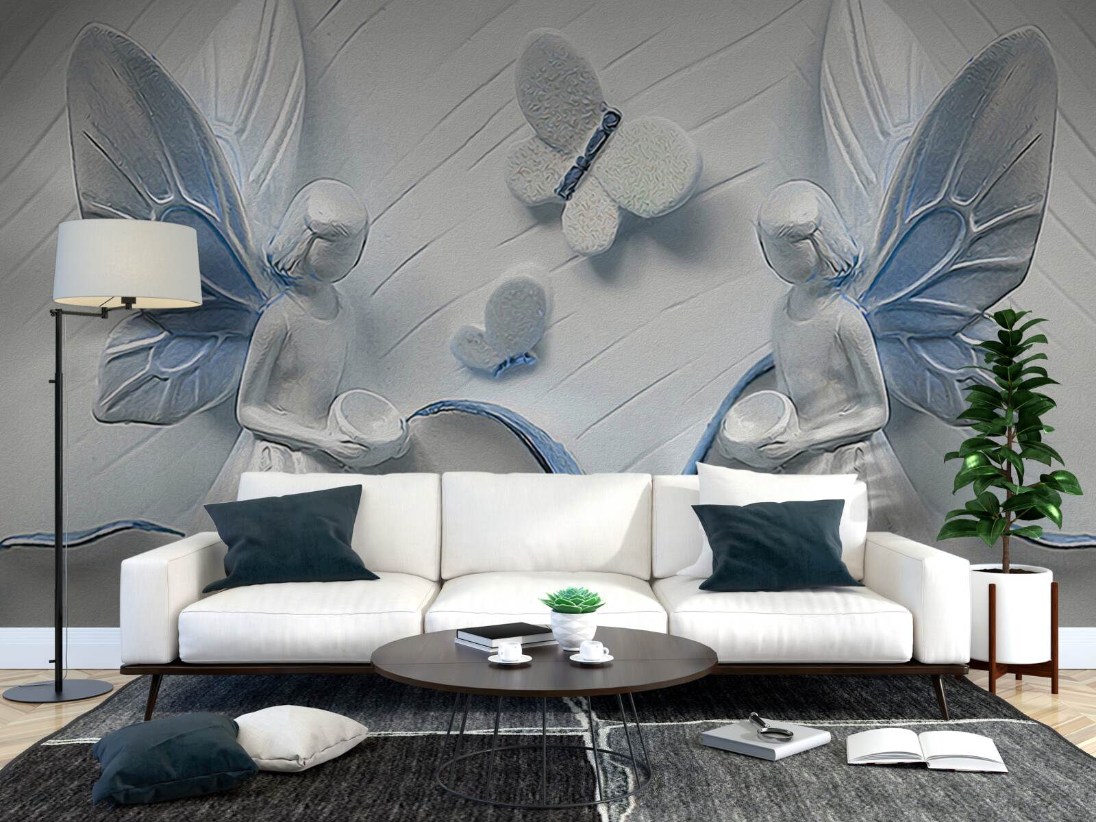 Fototapeta kobiety ze skrzydłami motyla