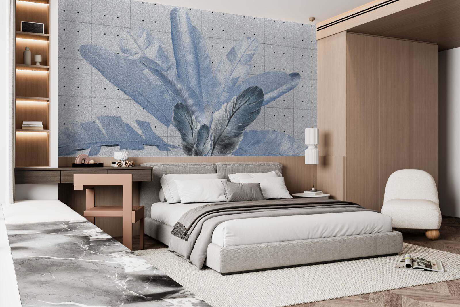 Fototapeta kształty różnych piór