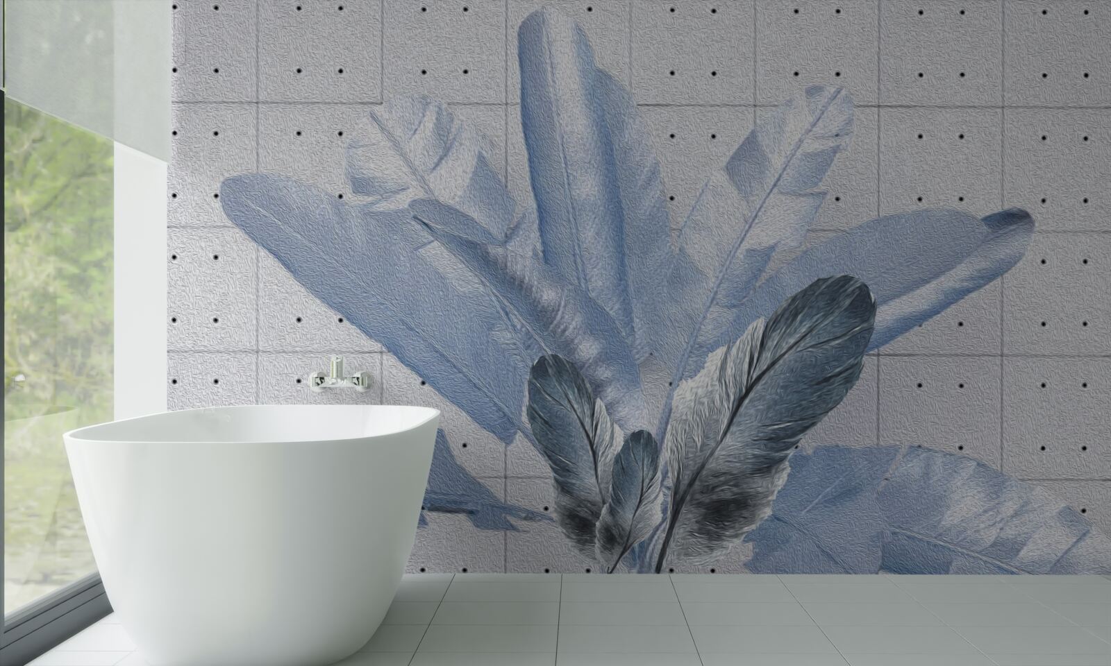 Fototapeta kształty różnych piór