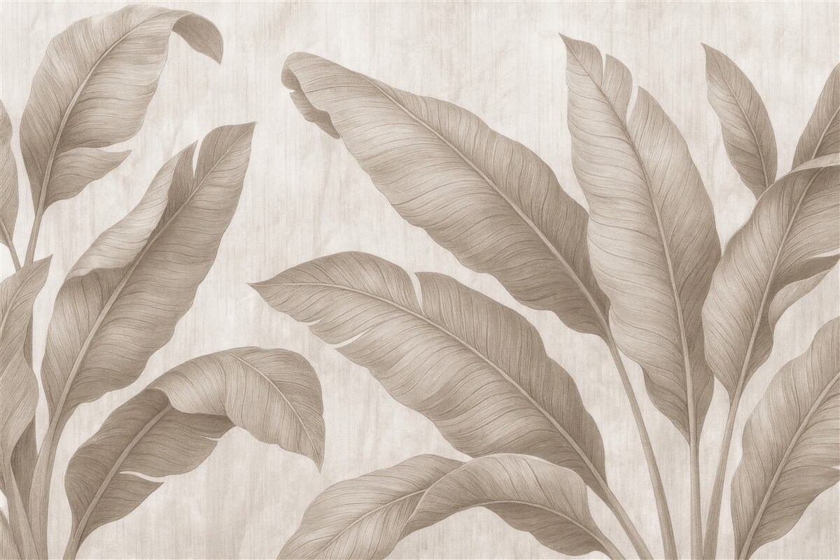 Fototapeta Tropikalne liście w stylu alternatywnym.