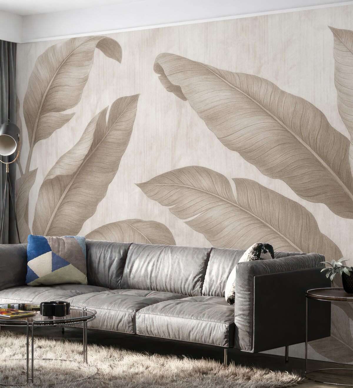 Fototapeta Tropikalne liście w stylu alternatywnym.