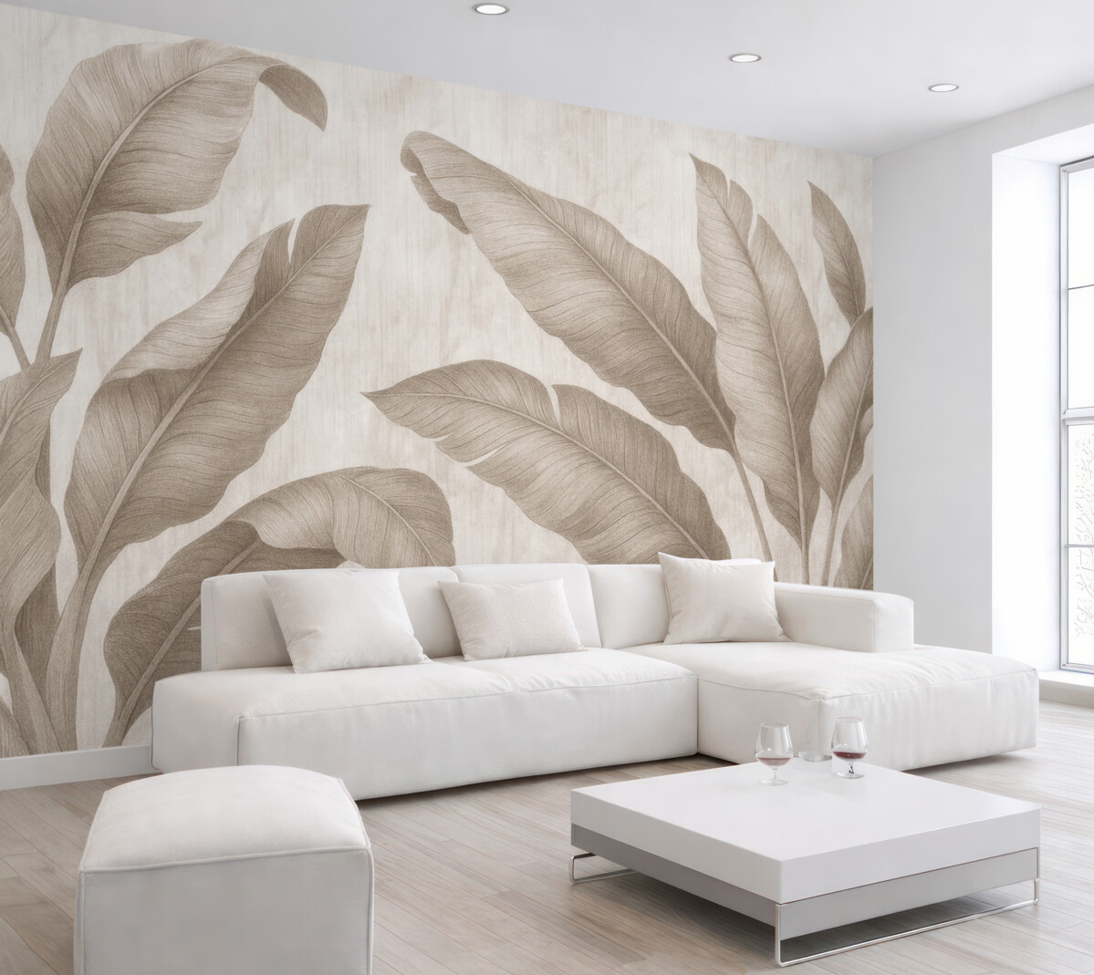 Fototapeta Tropikalne liście w stylu alternatywnym.