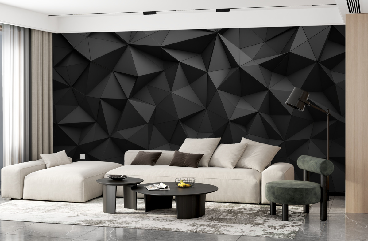 Fototapeta Szare trójkąty.