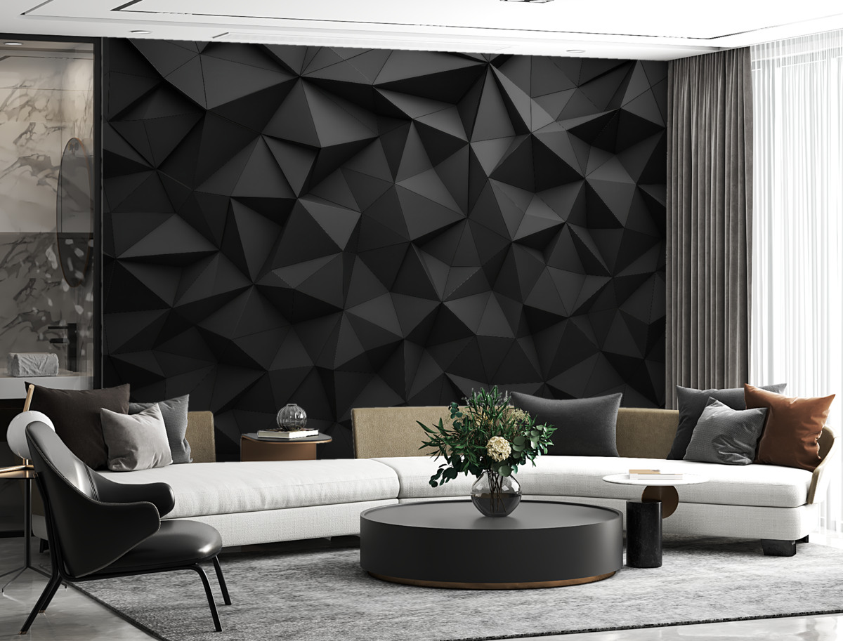 Fototapeta Szare trójkąty.