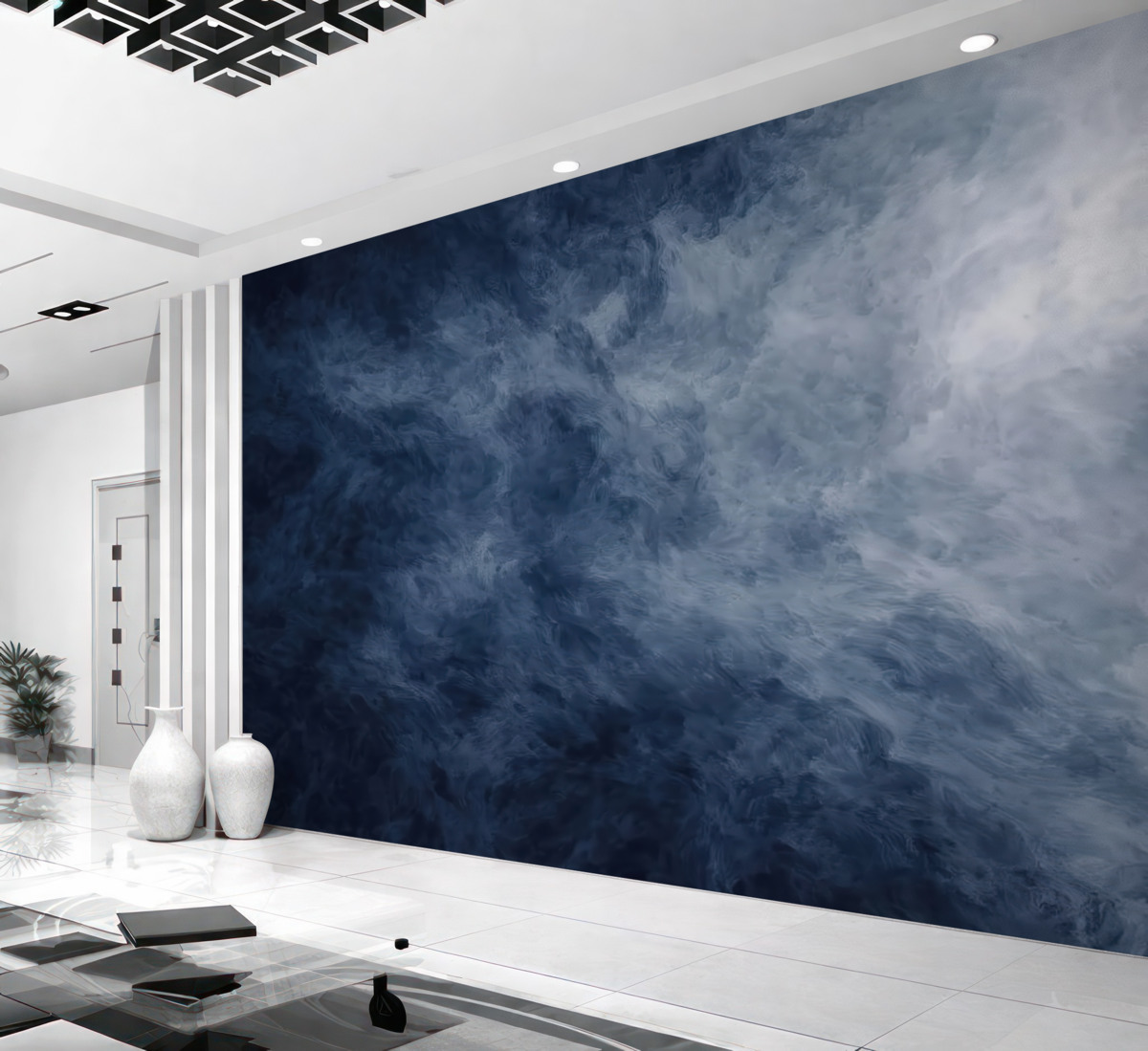 Fototapeta Obłok, nieboskłon i balon na gorące powietrze.