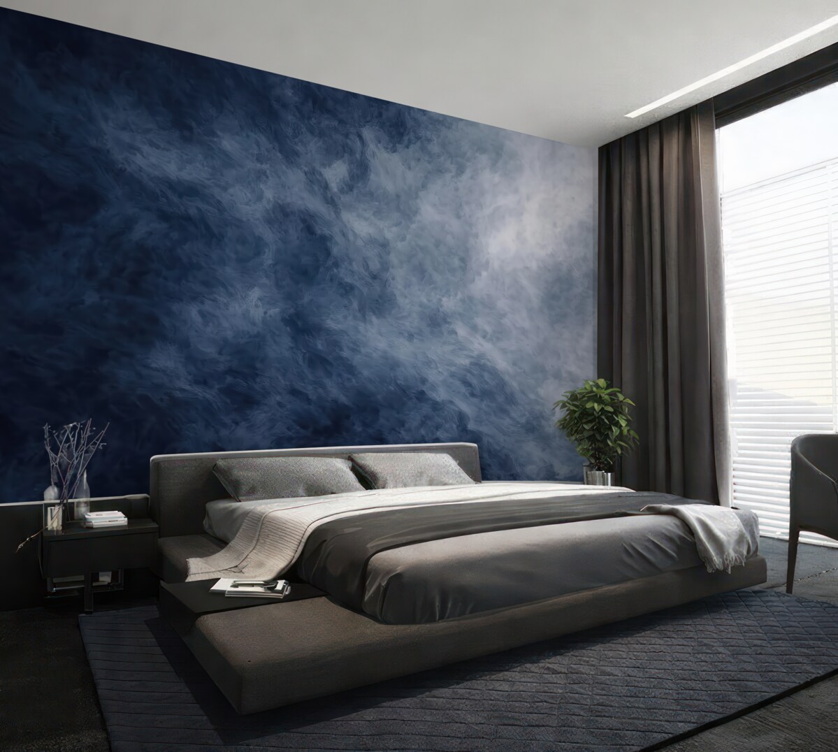 Fototapeta Obłok, nieboskłon i balon na gorące powietrze.