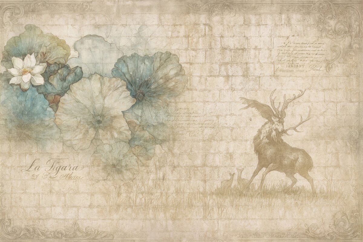 Fototapeta Rośliny i poszukiwanie w stylu grunge.