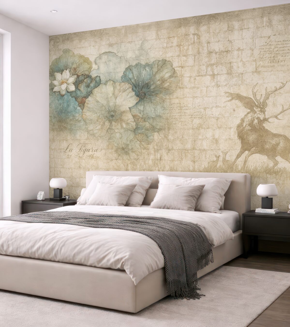 Fototapeta Rośliny i poszukiwanie w stylu grunge.