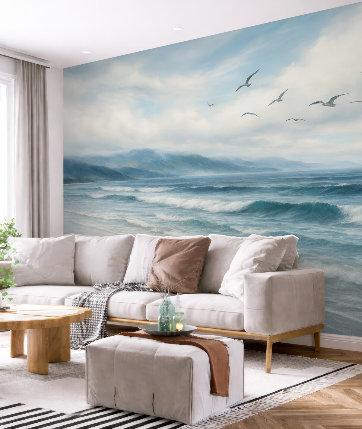 Fototapeta Mewy przy morzu.