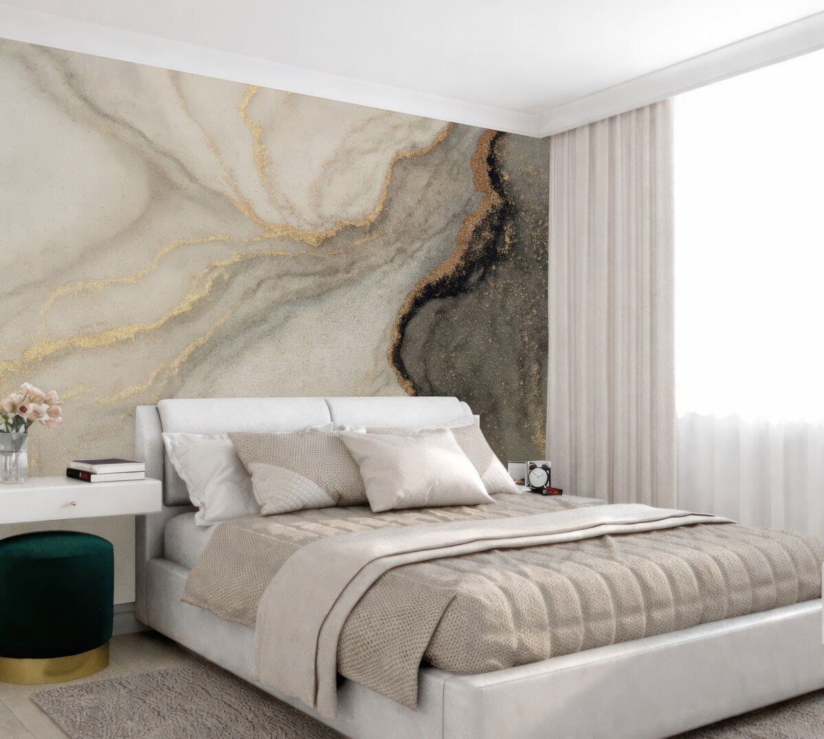 Fototapeta Szary liquid.