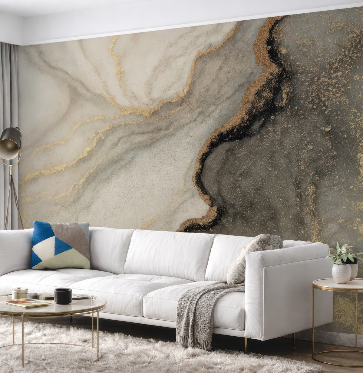 Fototapeta Szary liquid.