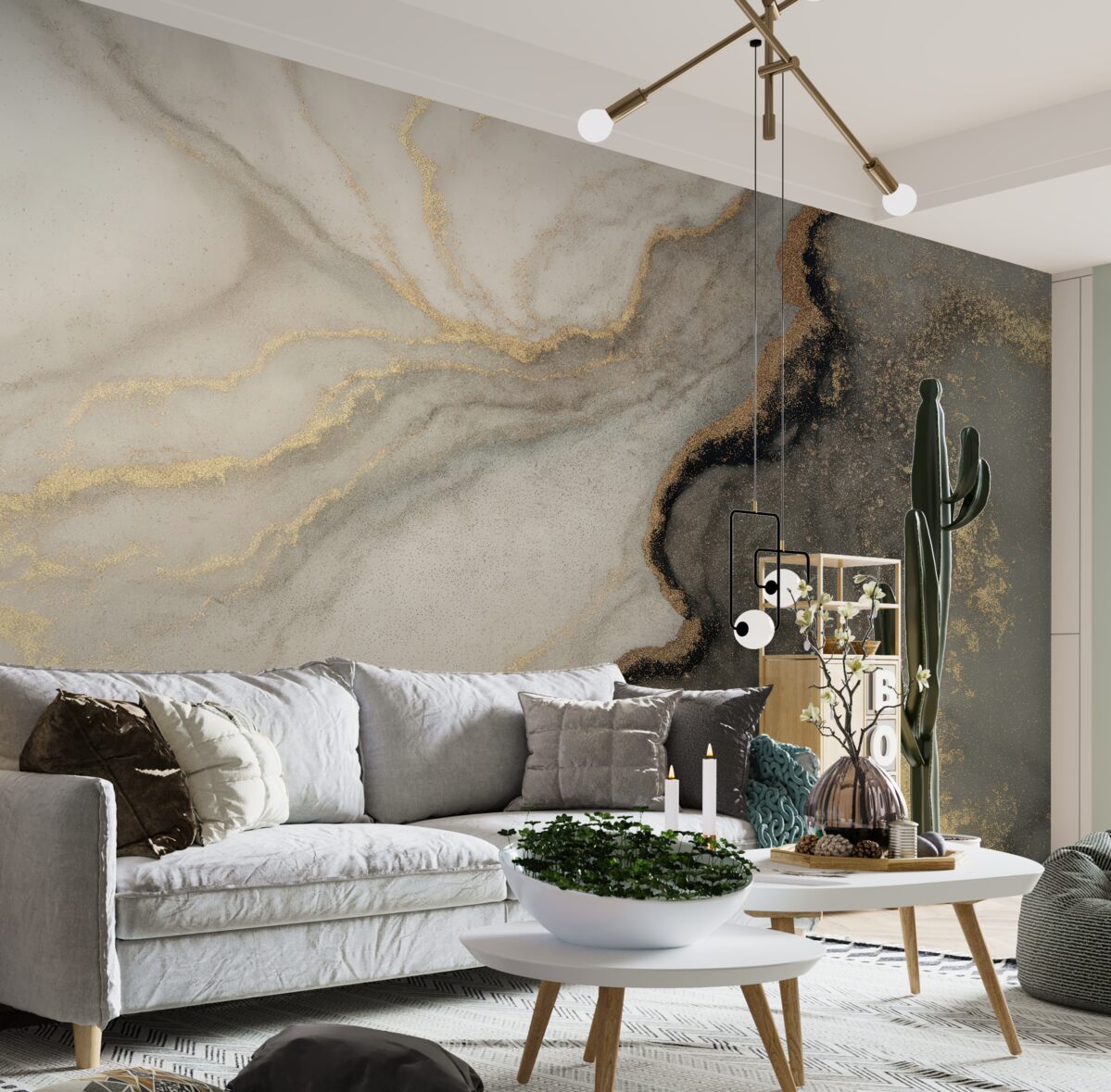 Fototapeta Szary liquid.