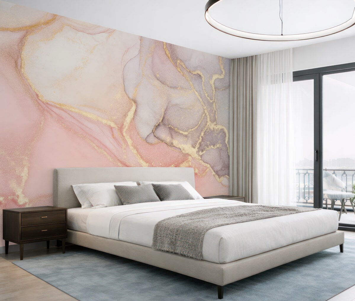 Fototapeta Różowy marmur