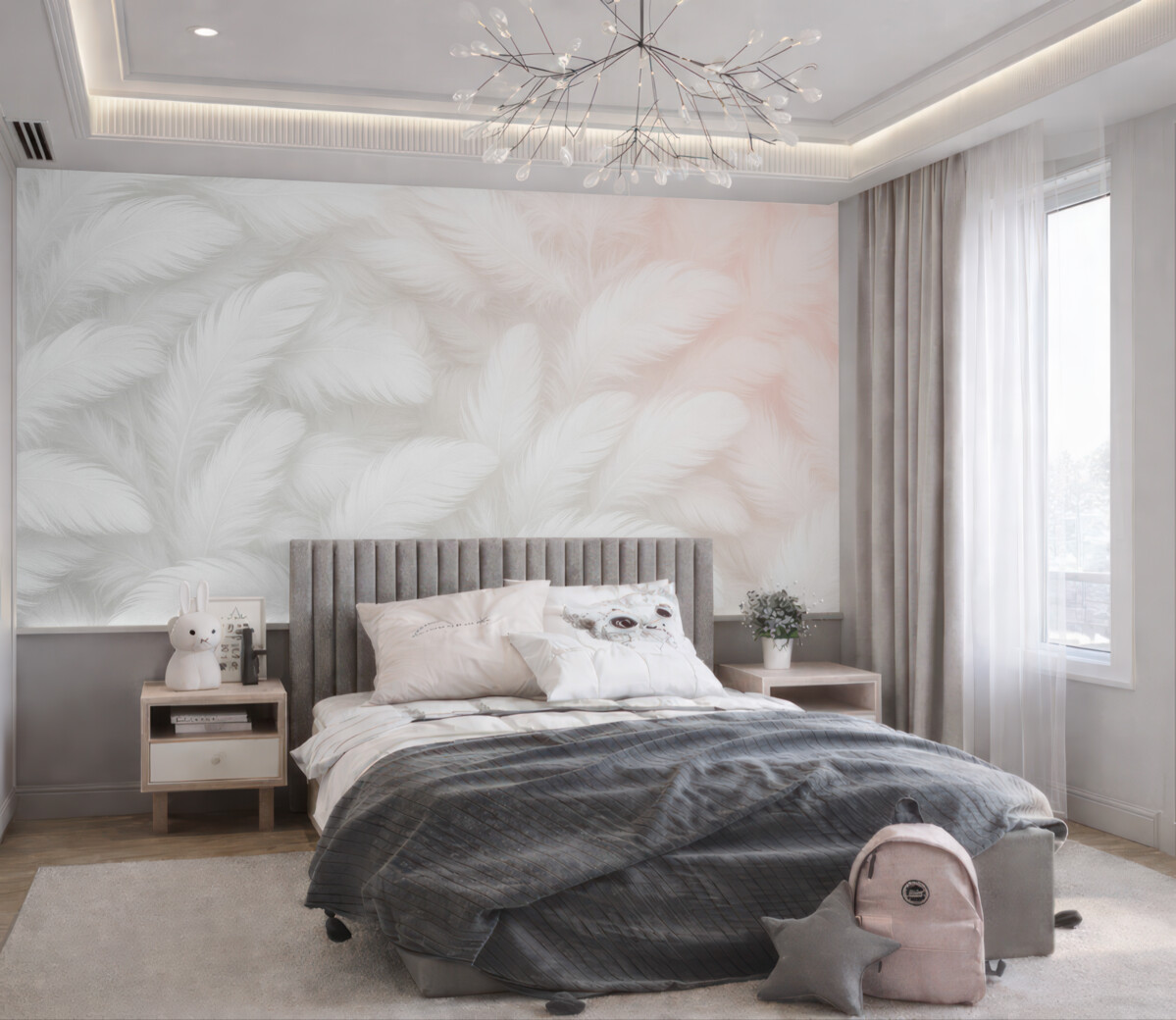 Fototapeta Miękkie faktury w subtelnych pastelowych tonach.