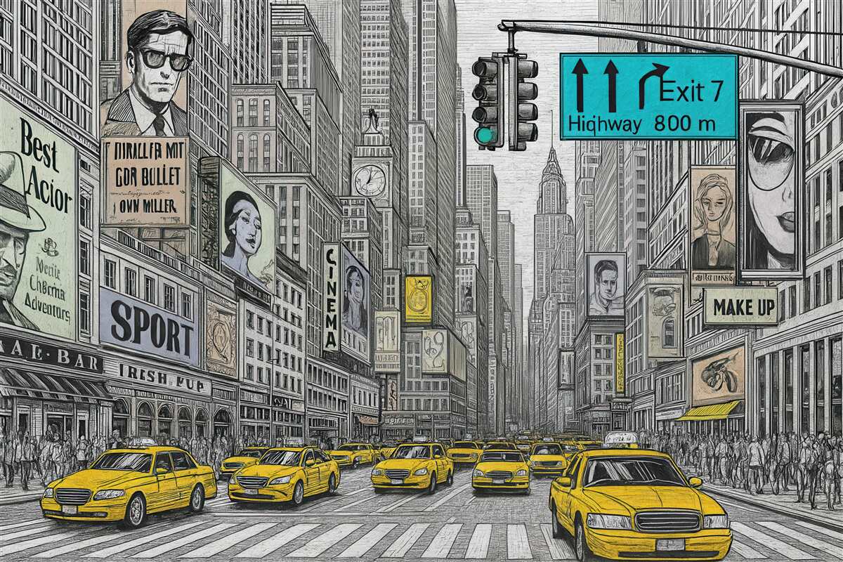 Fototapeta Megapolis w stylu komiksowym.