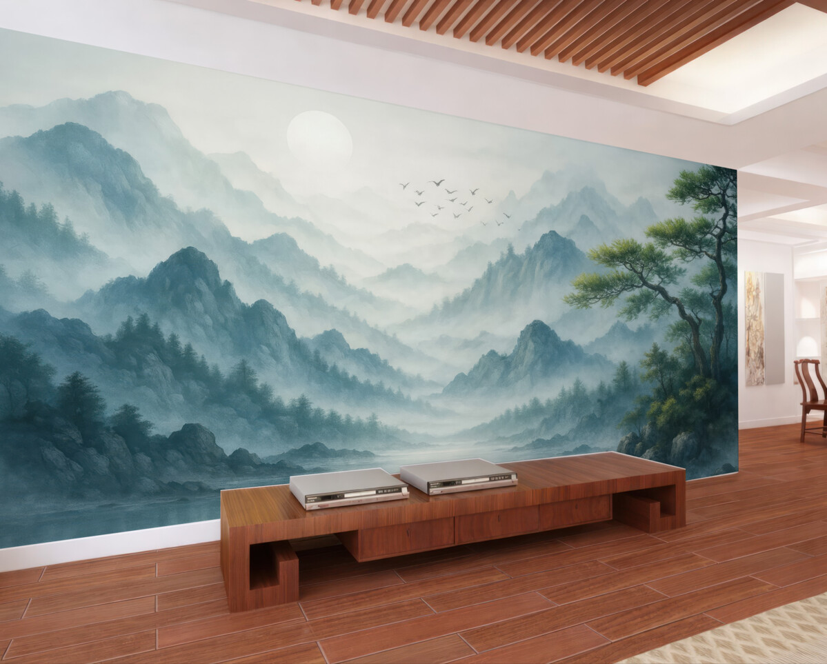 Fototapeta Góry otulone mgłą.