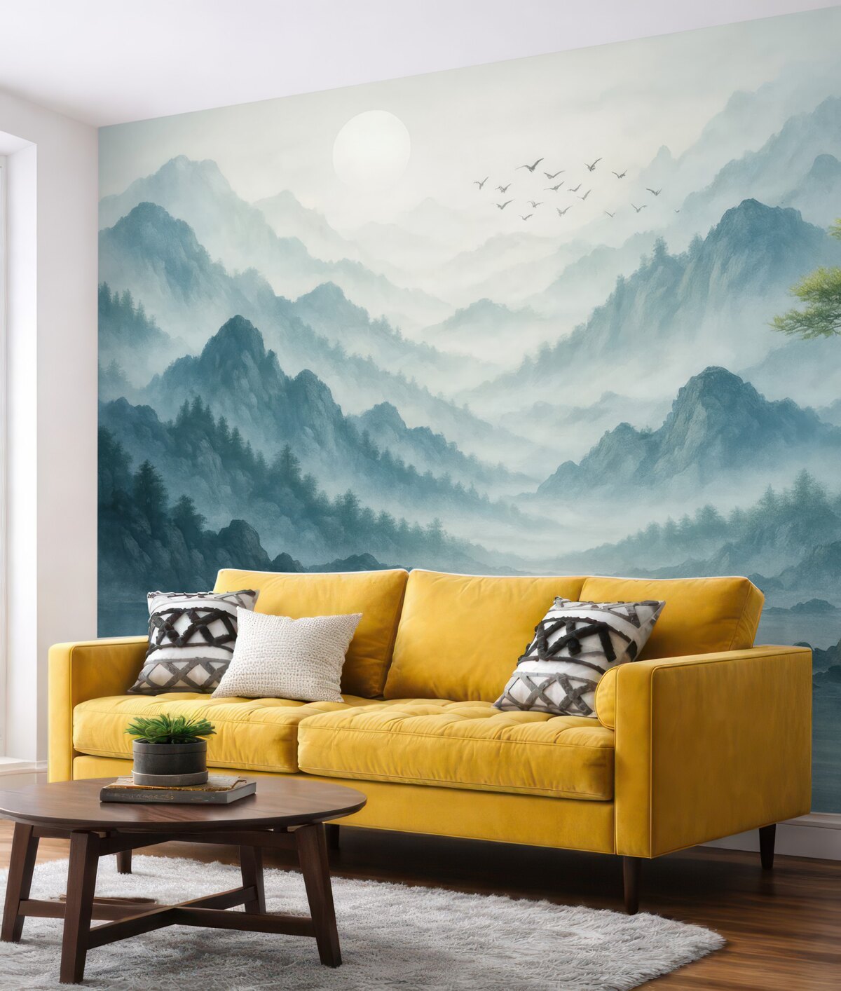 Fototapeta Góry otulone mgłą.