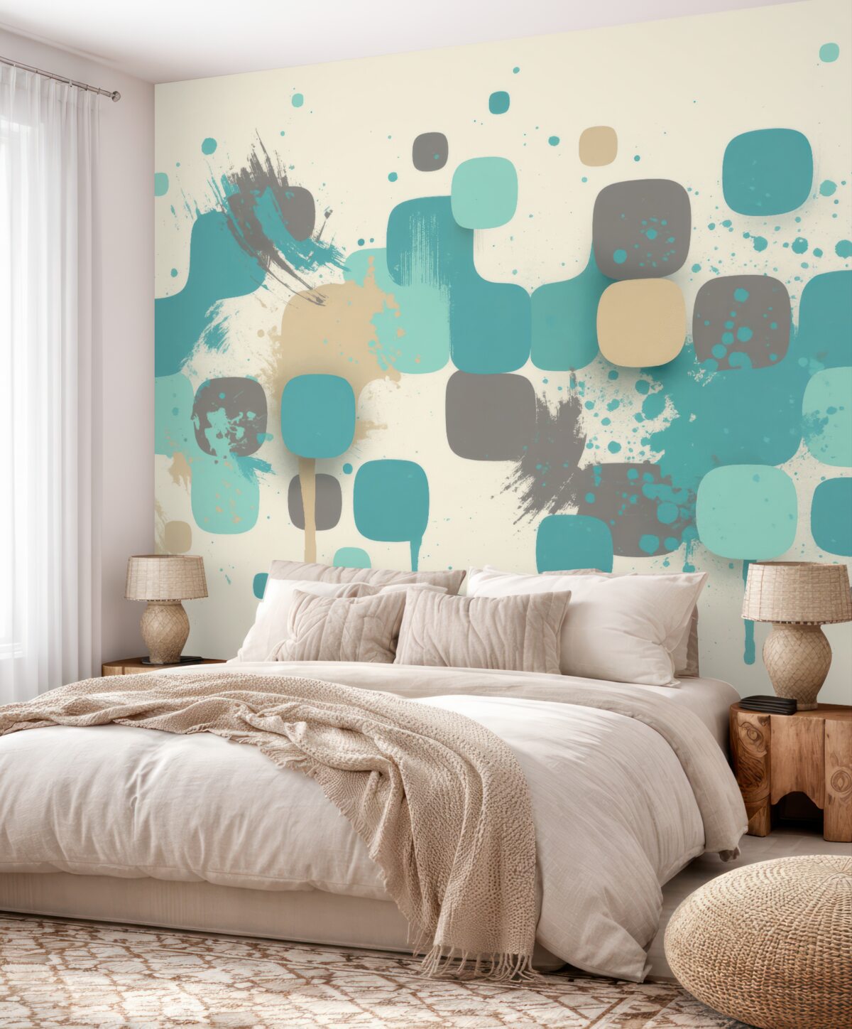 Fototapeta Abstrakcyjne formy w kojących odcieniach.