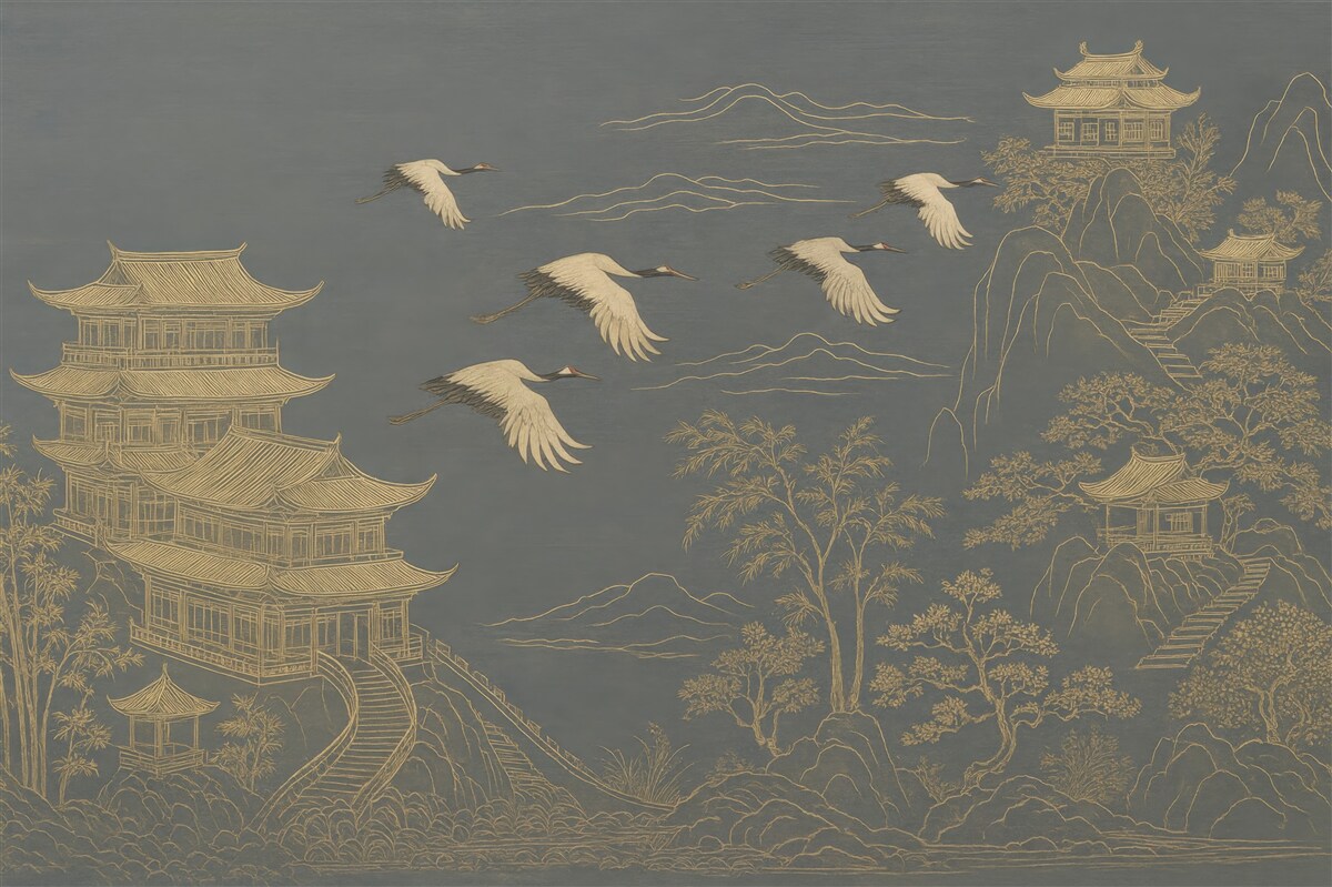 Fototapeta Obrazek w stylu japońskim.