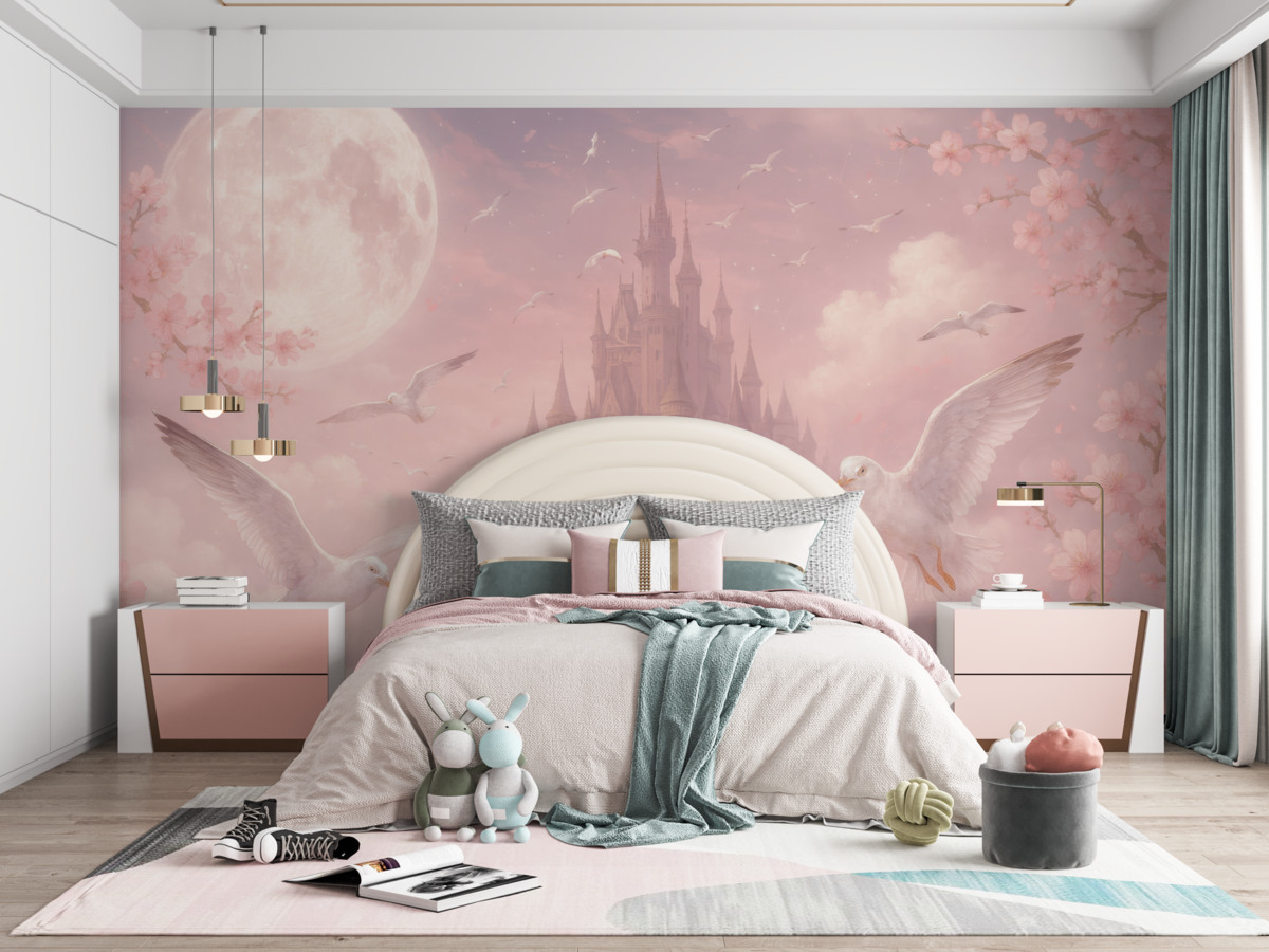 Fototapeta Chmura, róż i dzieło sztuki.