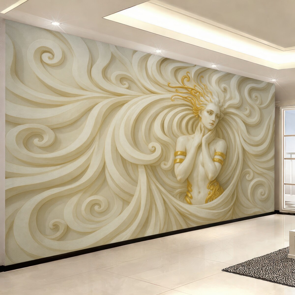 Fototapeta Błyszcząca bogini z marmuru.