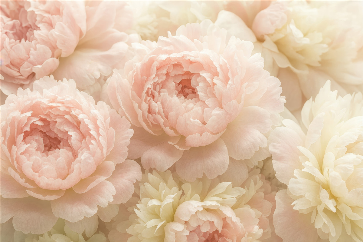 Fototapeta Subtelne piwonie.