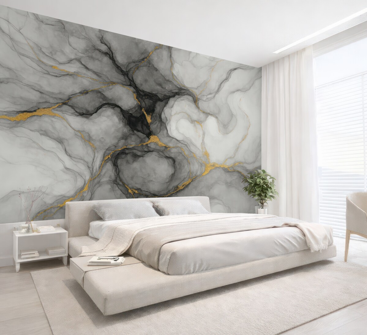 Fototapeta Szary kamień marmurowy.