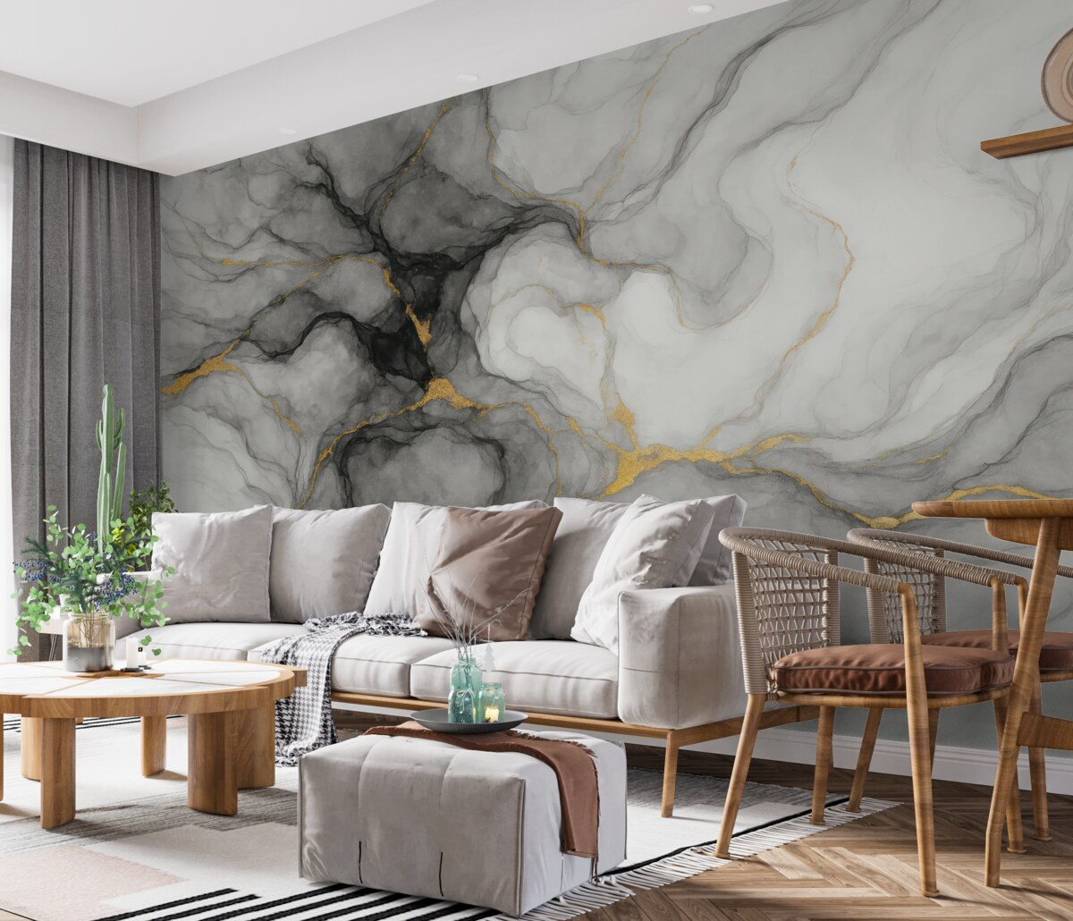 Fototapeta Szary kamień marmurowy.