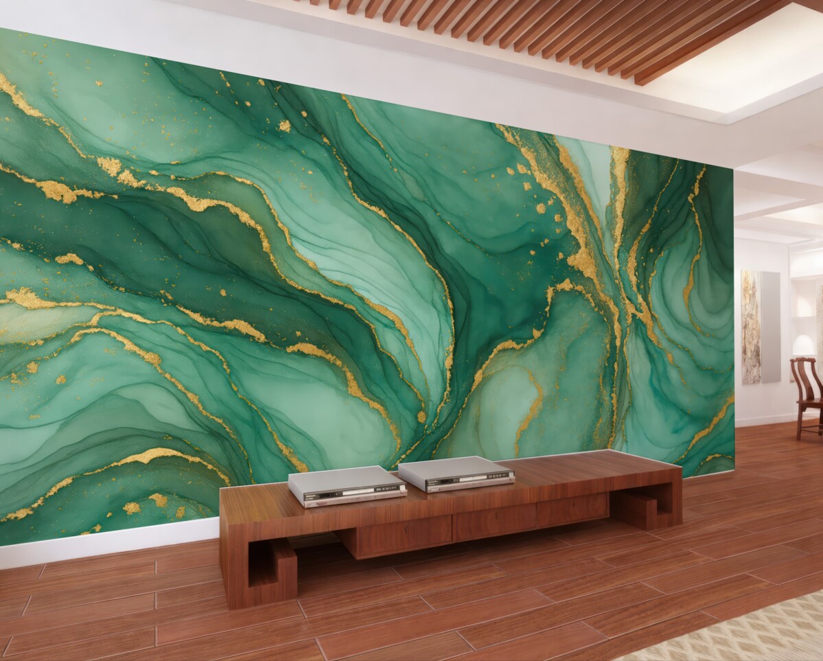 Fototapeta Zielony kamień marmurowy.