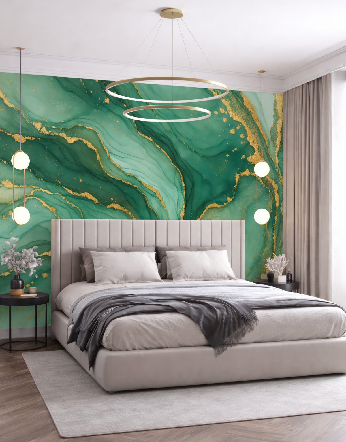 Fototapeta Zielony kamień marmurowy.