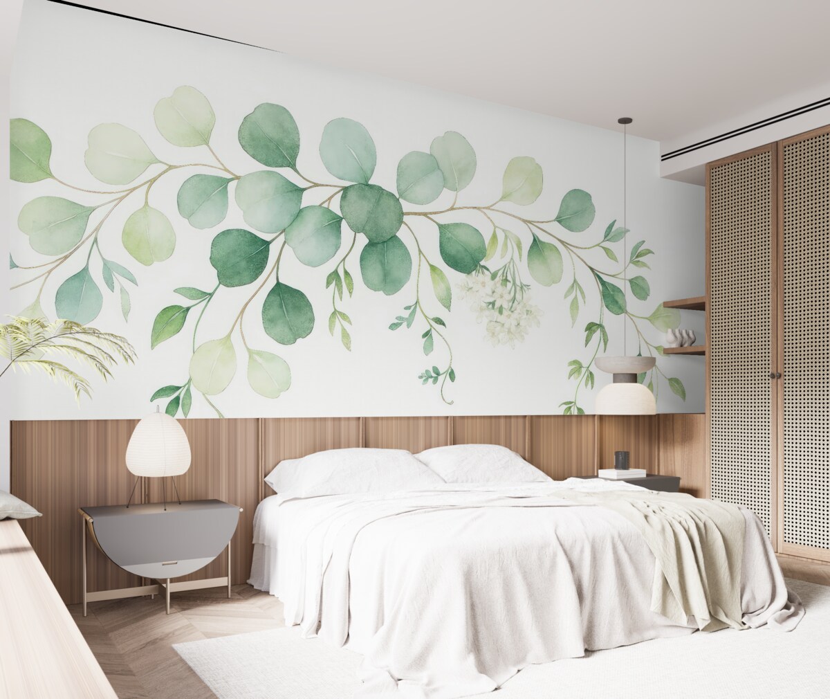 Fototapeta Gałązka z foliami.