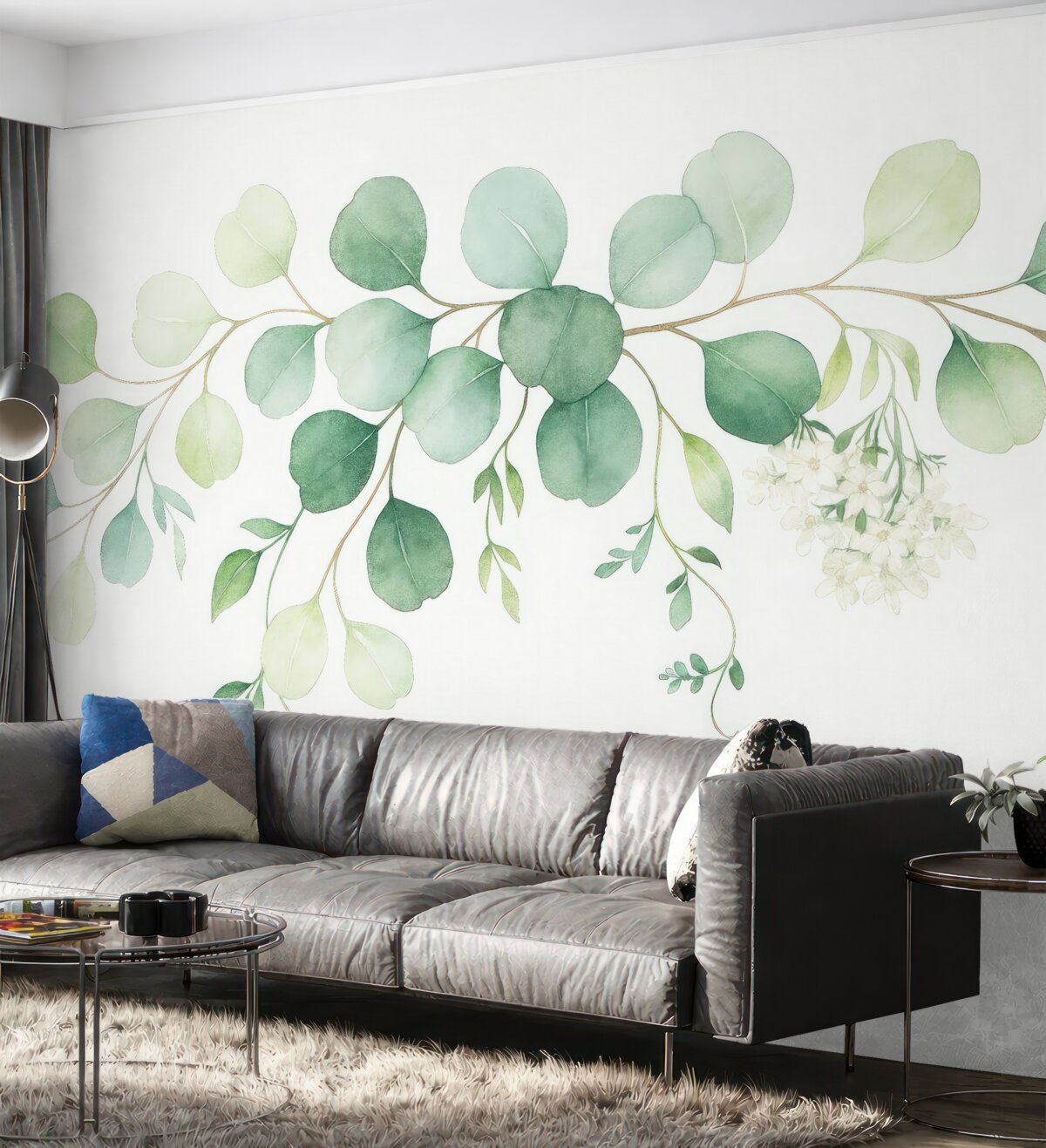 Fototapeta Gałązka z foliami.