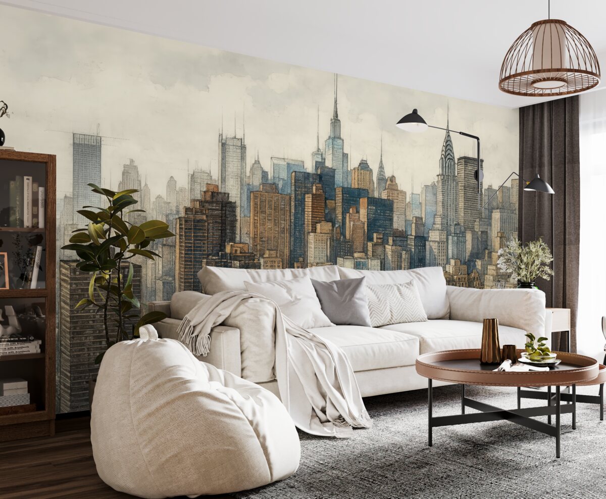 Fototapeta Drapacz chmur, kształtowanie przestrzeni.