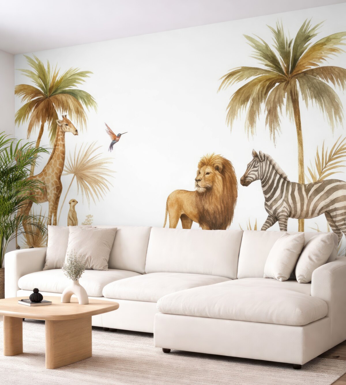 Fototapeta Naturalne otoczenie pod tropikalnymi palmami.