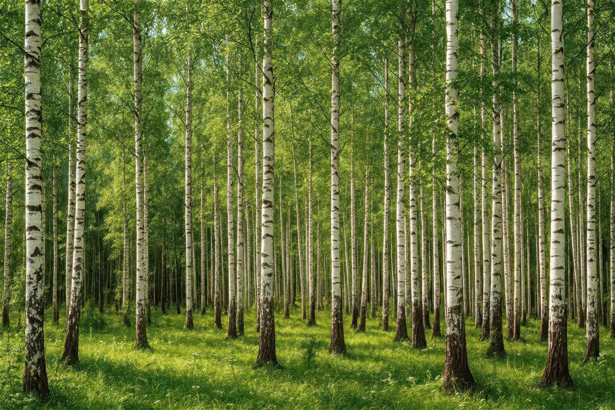 Fototapeta Gaj brzozowy.