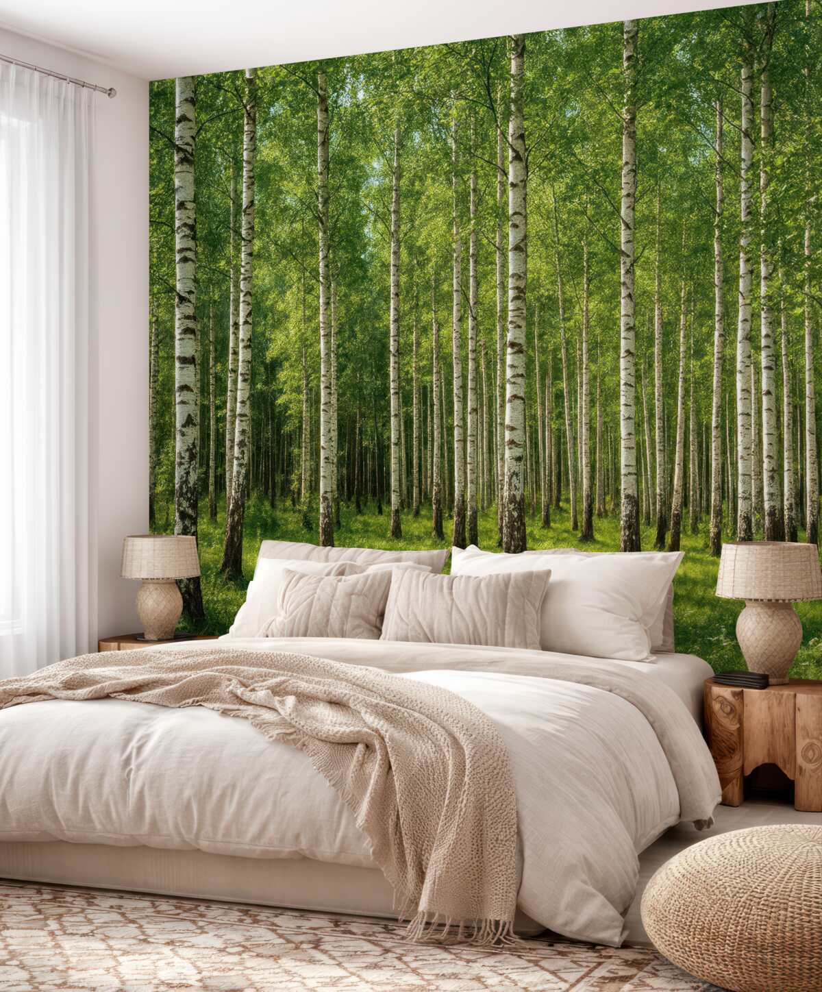 Fototapeta Gaj brzozowy.